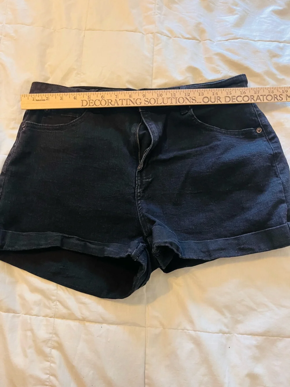 No Boundaries Black Denim Cuffed Women's Shorts